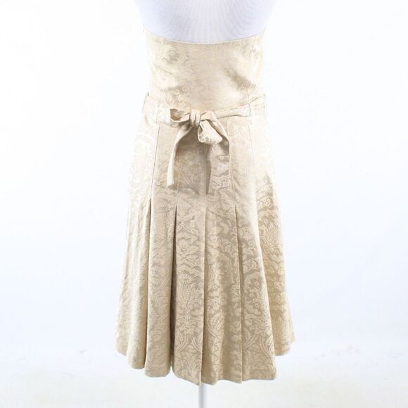 Tibi beige textured beaded dress 6 - Picture 7 of 8